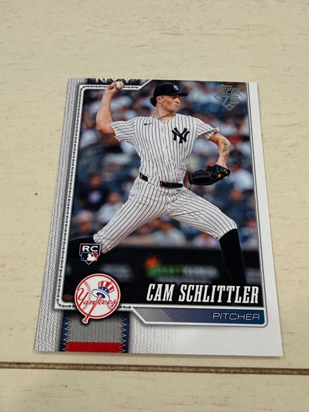 Topps SERIES 1 2026 Cam Schlittler Rookie Card New York Yankees Pitcher Card